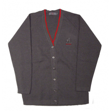 Black V neck Unisex cardigan