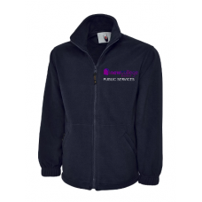 Public Service Full Zipped Fleece Black
